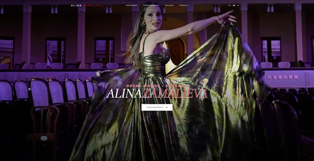 Личный бренд и портфолио оперной певицы «Alina Zamalieva»